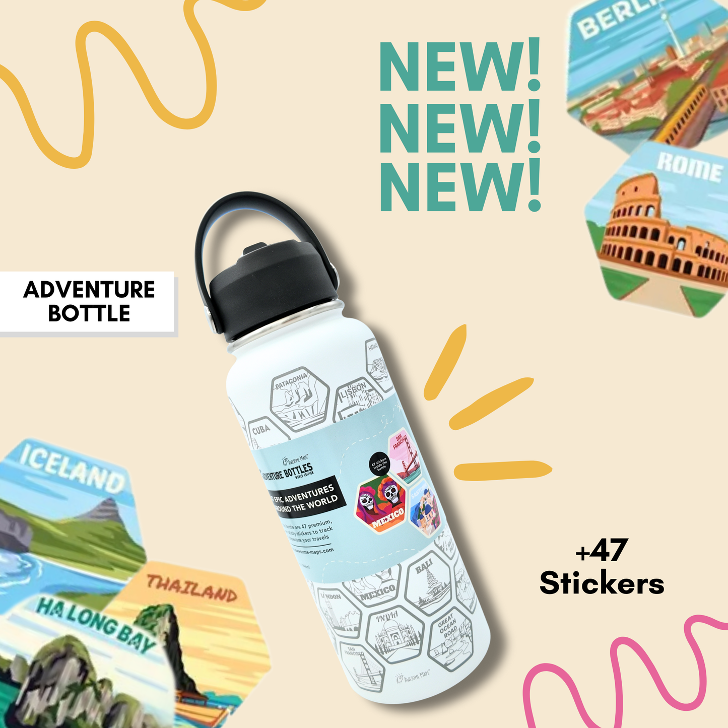 Adventure Bottle + Free Stickers